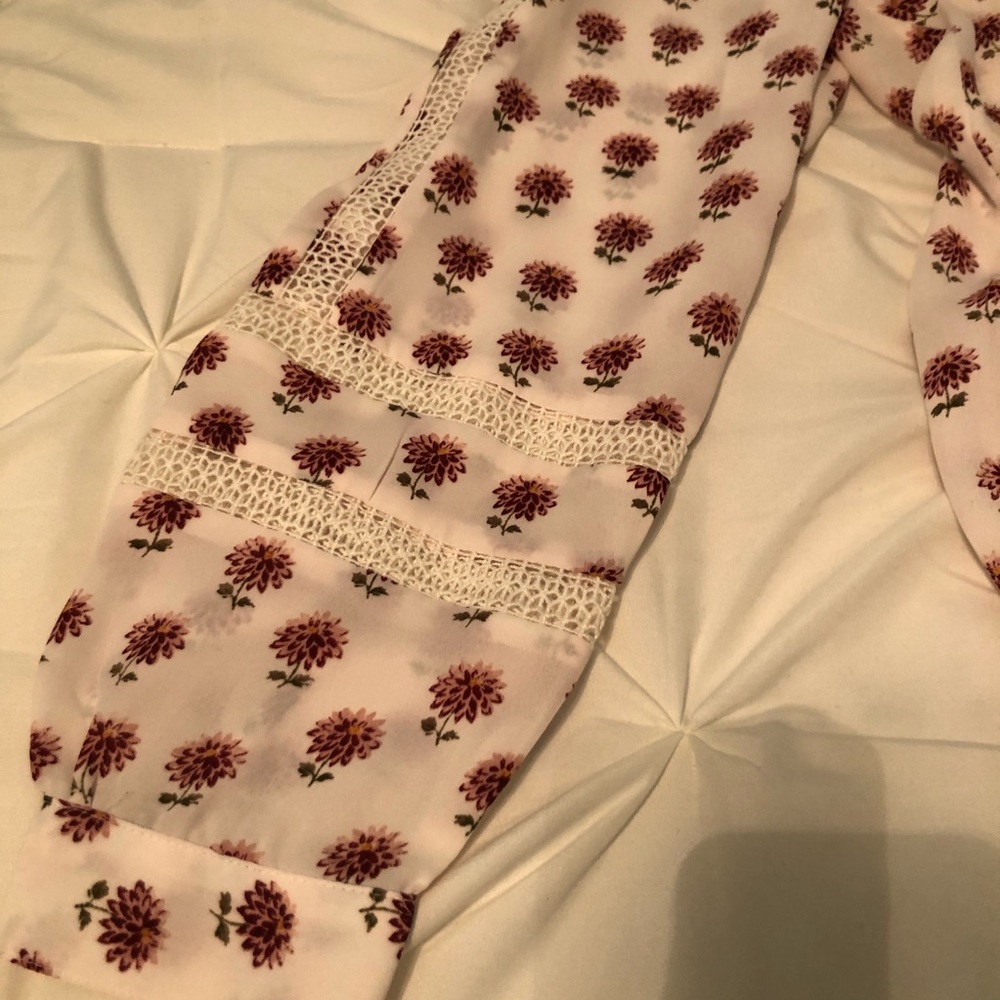 LOFT Floral Long Sleeve Blouse - Picture 4 of 8